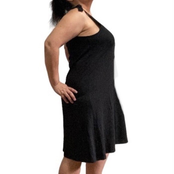 GAP Sun Dress Cover up Black Tie-Shoulder Large - Picture 2 of 10